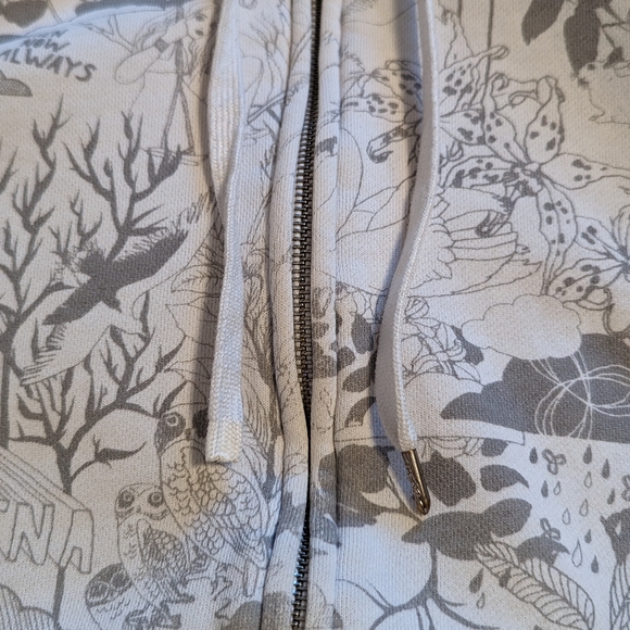 TNA White Hoodie with Graphic Design - Medium - Picture 5 of 7